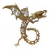 Фигурка Дракон с хрусталиками Swarovski, 15,5*8*13см (3568)