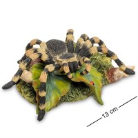 Фигурка "Паук-тарантул на траве", полистоун, 6*14см, WS-716