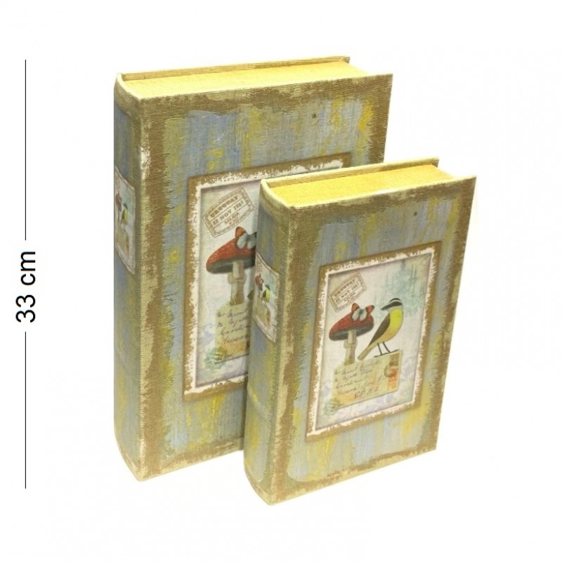 003014  (1-6) Книга-шкатулка, в наборе 2 штуки  22*7*33 см