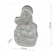 Фигурка "Дева с младенцем", фарфор, 9,5*5*14,5см