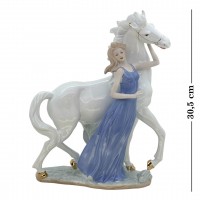 Статуэтка "Девушка с конем", фарфор, 25*11*29 см, HP 080