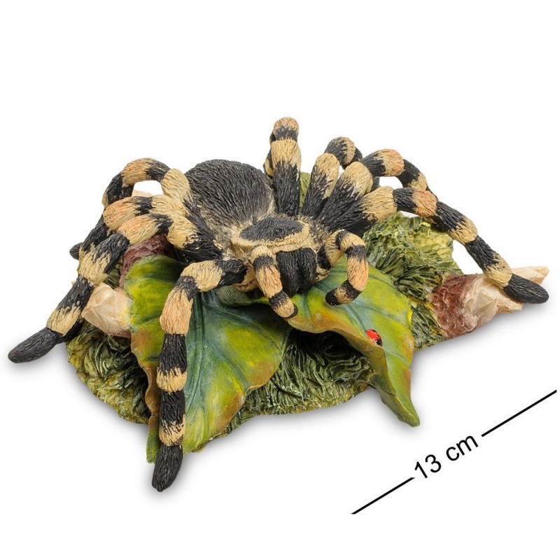 WS-716 Фигурка Паук-тарантул на траве, 6*14см