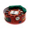 Набор для покера в железной коробке 240 фишек с номиналом, d=25см K8096