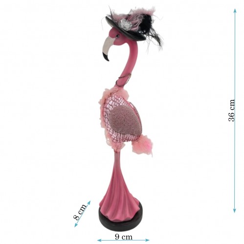 HOL17867  (1-12) Фигурка  Розовый Фламинго, 9*8*36см