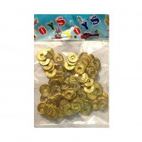 Монеты  03-80  золото 100шт/уп d=15mm