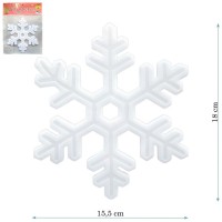 Декоративная наклейка "Снежинка", 20*20  (пакет), MML14227
