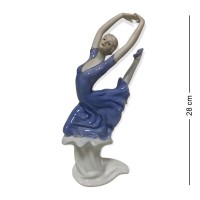 Статуэтка "Балерина в голубом платье", фарфор 7*17*28см, HP 038