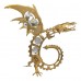 Фигурка Дракон с хрусталиками Swarovski, 15,5*8*13см (3568)