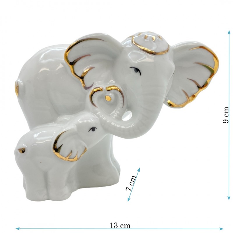DIN3080  (1-48) Слон со слоненком 13*7*9см