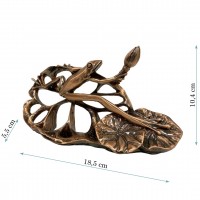 Декоративная фигурка "Лягушка на листе", 18,5*5,5*10,4см, (D237 (24))