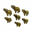 Фигурки Слоны 7 штук набор 4029 (36) (A.Черный золото)