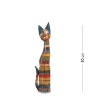 Фигурка "Кошка", дерево-албезия, о.Бали, 60см, 99-034