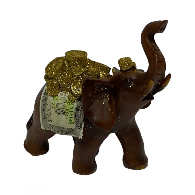 EPW31579  (1-72) Слон с деньгами 10*5*10см
